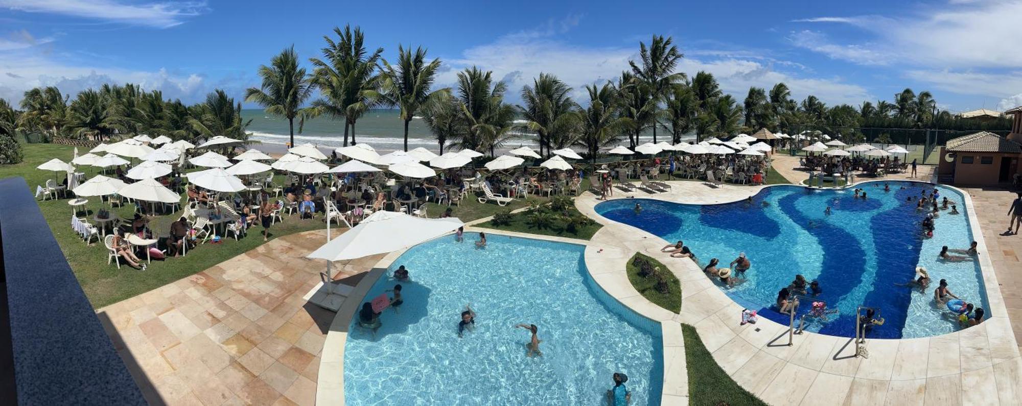 Flat Guarajuba 4 Quartos Terreo A Beira Mar - Pe Na Areia - Governanca Com Arrumadeira E Wi Fi Inclusos Camassari Экстерьер фото