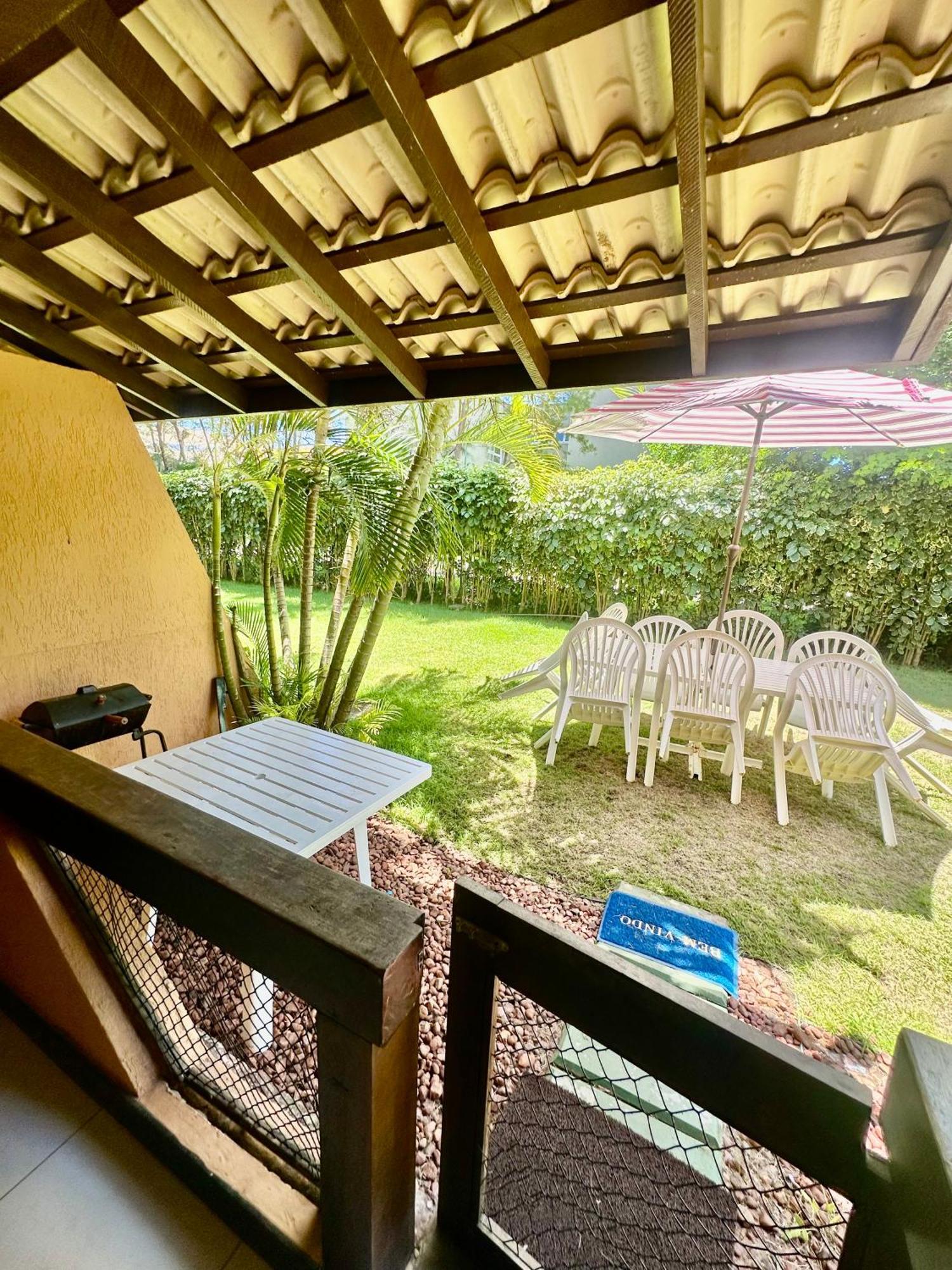 Flat Guarajuba 4 Quartos Terreo A Beira Mar - Pe Na Areia - Governanca Com Arrumadeira E Wi Fi Inclusos Camassari Экстерьер фото